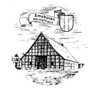 Logo Heimatverein, schwarz auf weiß, Heimathaus Emsbüren